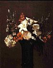 Henri Fantin-latour Wall Art - Flowers I